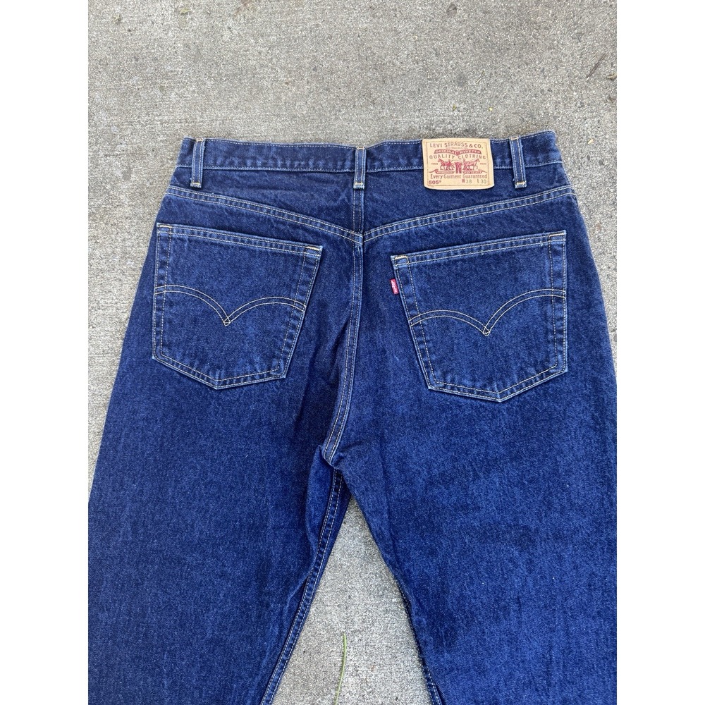 VIntage Levi's 505 Denim Jeans Dark Made in USA 36x30